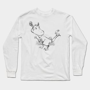 T-Rex in a Bunny Suit Long Sleeve T-Shirt